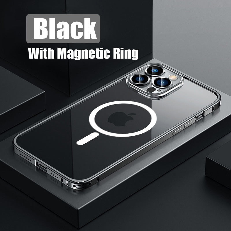 Strong Metal Phone Case with Magnetic Closure