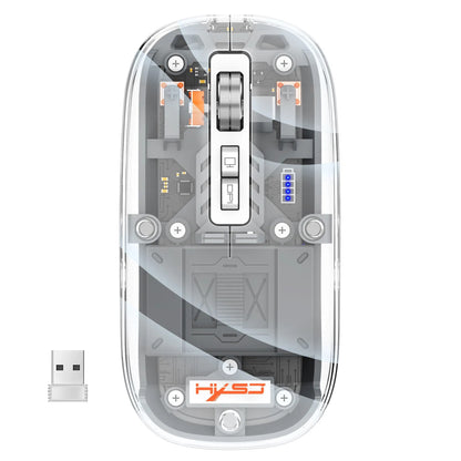 Clear Wireless Computer Mouse