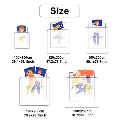 Plush Soft Fleece Blanket for Bed and Sofa