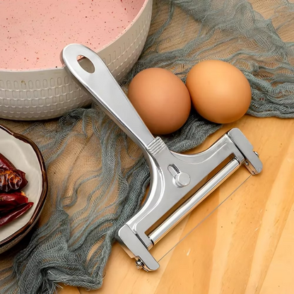 Professional Stainless Cheese Cutter with Adjustable Slice Thickness