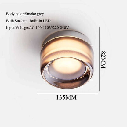 Modern Clear Glass Wall Light