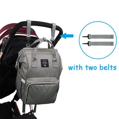 Spacious Portable USB Baby Diaper Bag Backpack