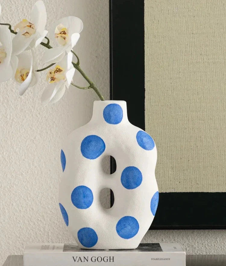 Unique Spotted Ceramic Vase