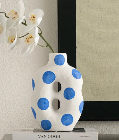 Unique Spotted Ceramic Vase