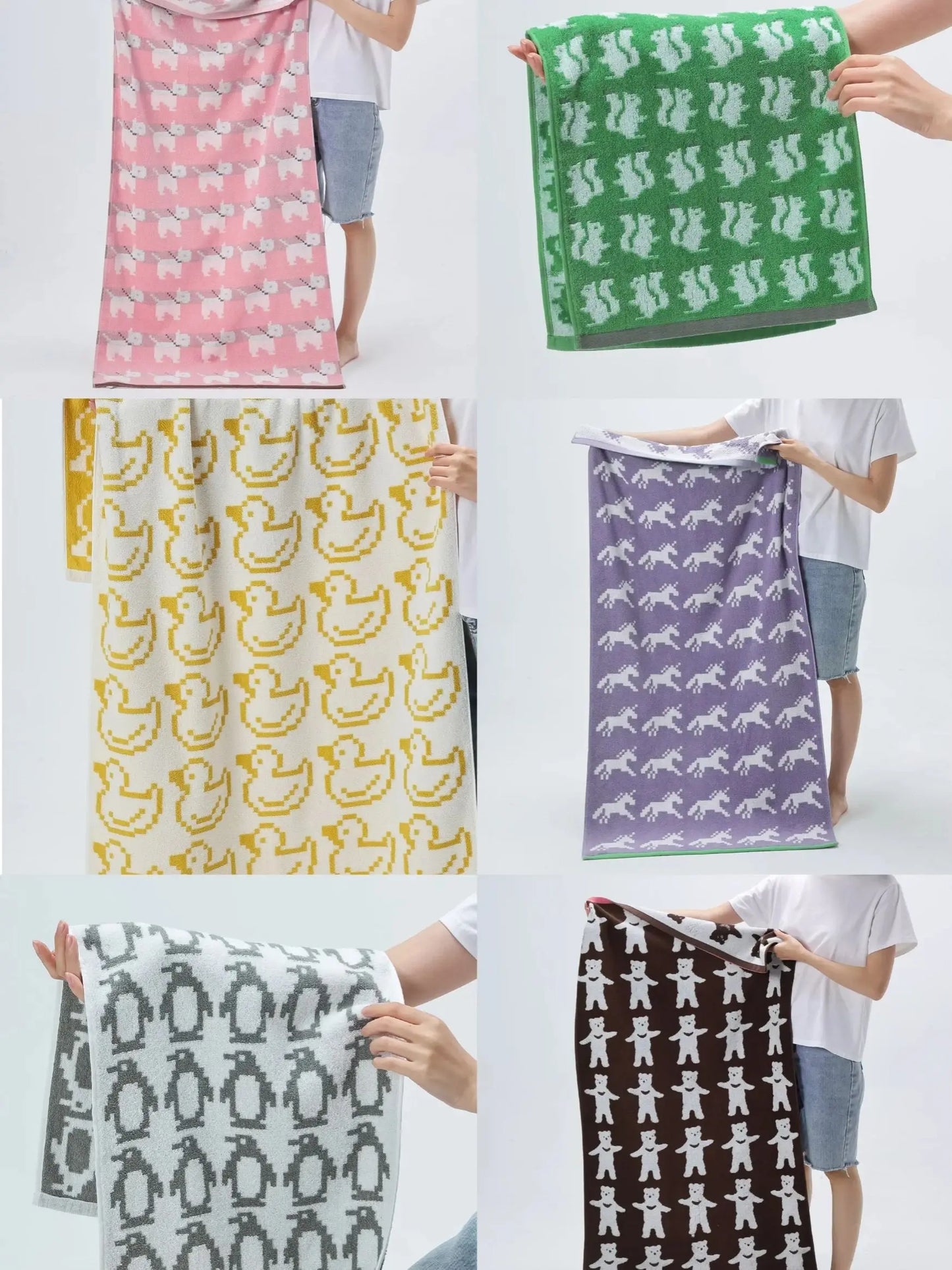 Soft Animal Design Beach Towel