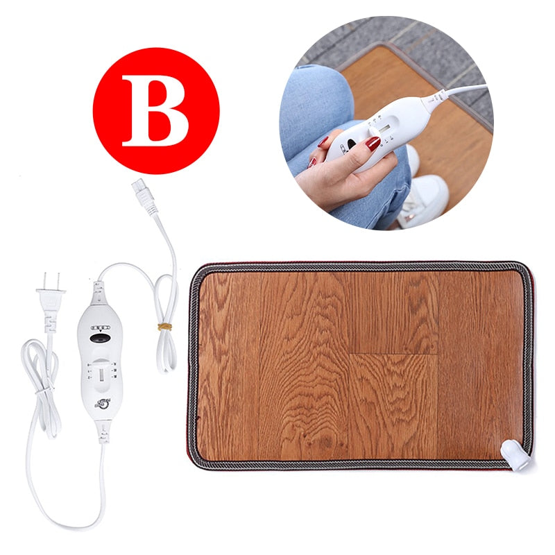 Cozy Heat Adjustable Leather Foot Warmth Mat