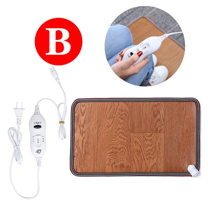 Cozy Heat Adjustable Leather Foot Warmth Mat