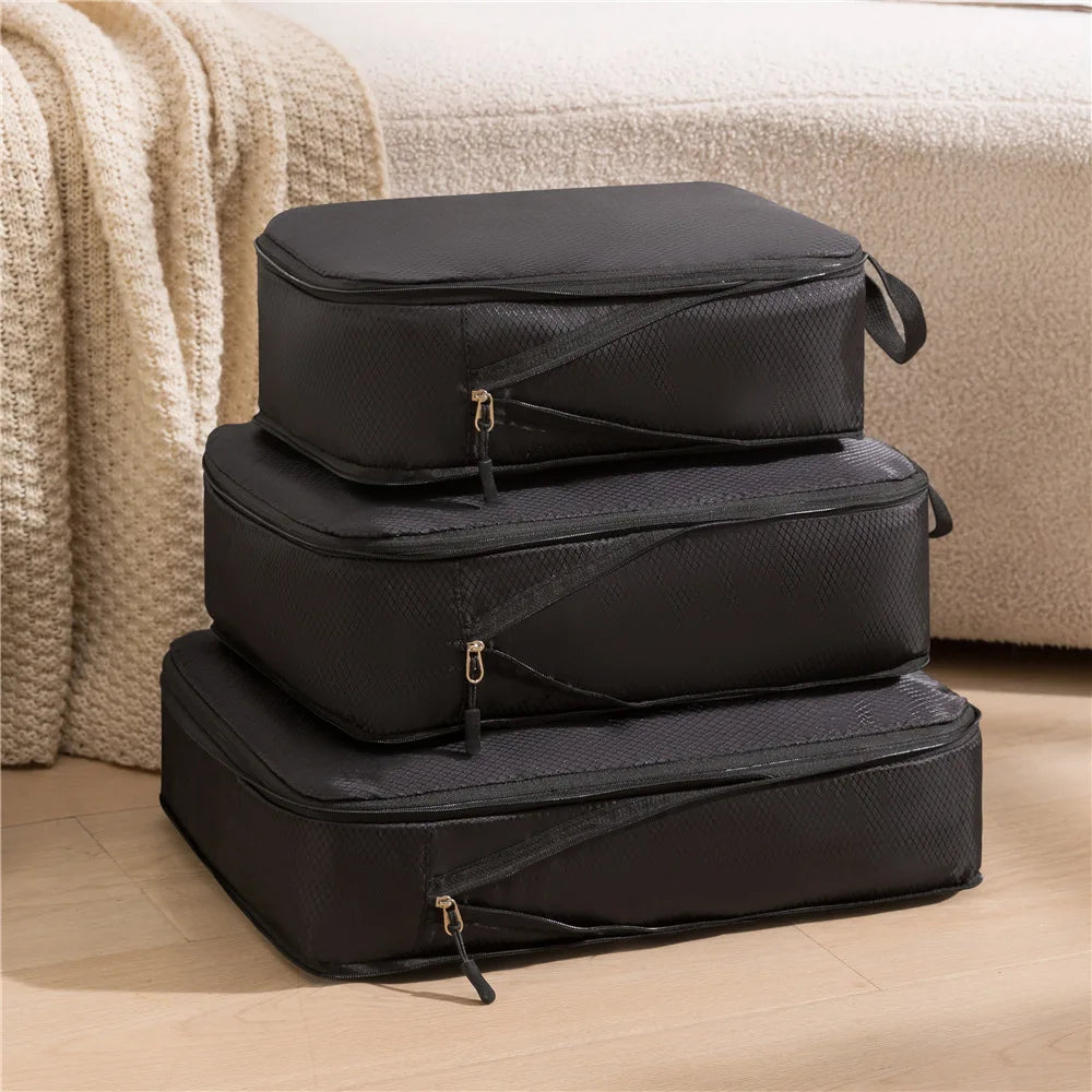 Compact Travel Bag Organizer Set 3-in-1 Waterproof