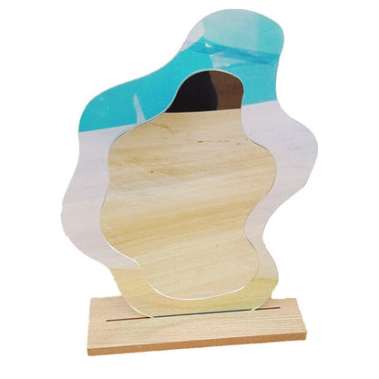 Stylish Wave Patterned Wall Mirror