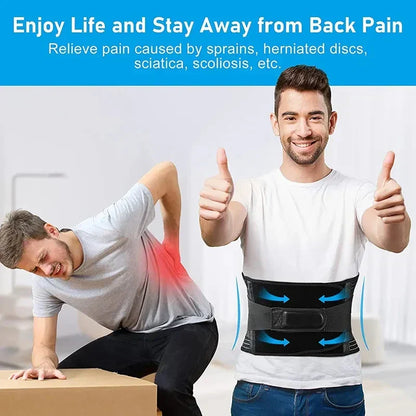 Comfortable Back Support Belt with Adjustable Fit