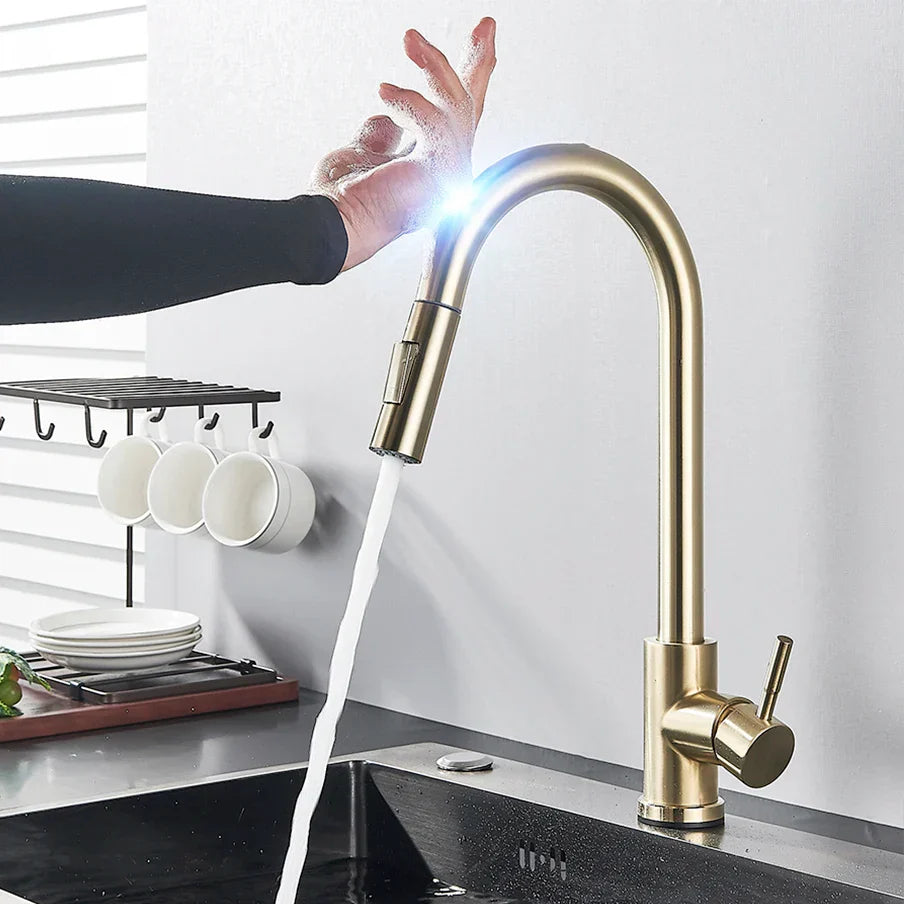 Modern Hands-Free Kitchen Faucet with Sensor Tap - Befez