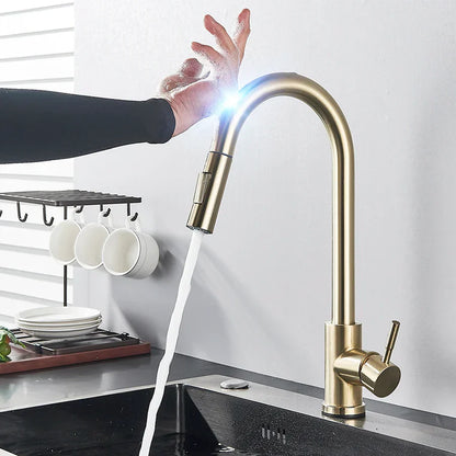 Modern Hands-Free Kitchen Faucet with Sensor Tap - Befez