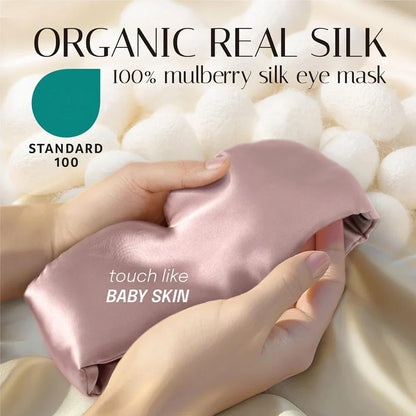 Soft Mulberry Silk Sleep Eye Mask for Better Sleep