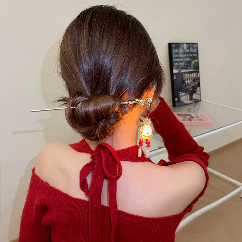 Shiny Fashionable Butterfly Hair Clip Lamp