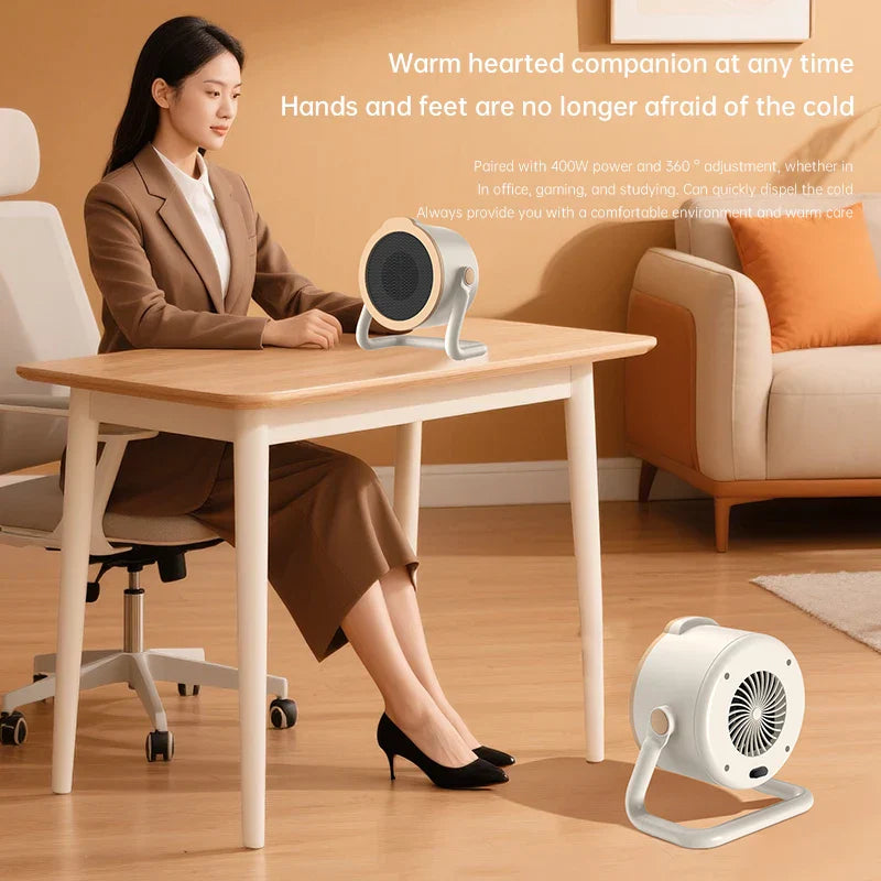 Compact 1000W Electric Space Heater with Safety Protection