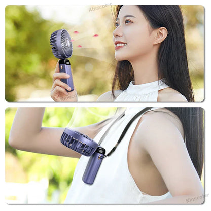 Compact 3-in-1 Portable Fan with LED Screen