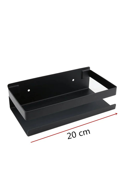 Stylish Wall Mounted Black Shelves