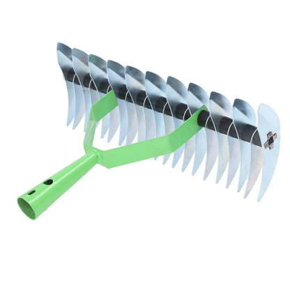 Garden Rake Head Stainless Steel Curved Tines Lawn Aerator