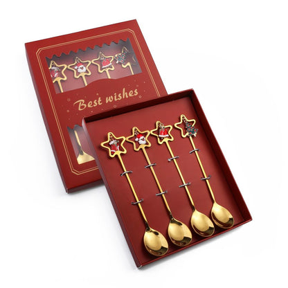 Festive Holiday 4 Piece Dinner Table Set