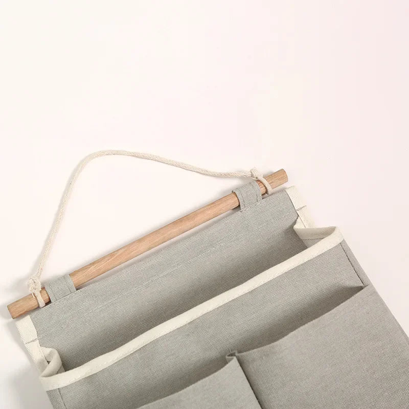Compact Linen Hanging Storage Bag Organizer