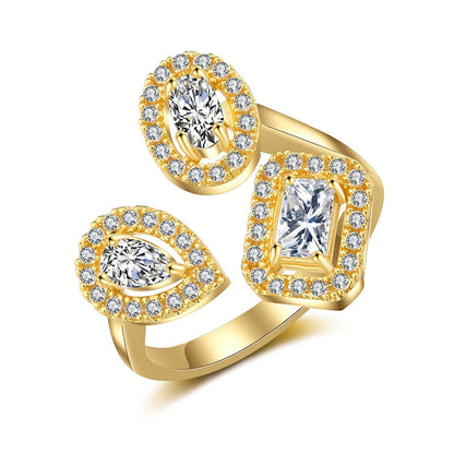 Befez | Elegant Teardrop Zircon Comfort Fit Ring