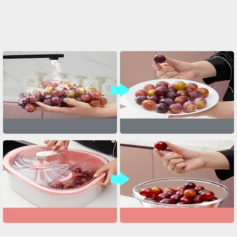Easy Clean Fruit Veggie Rinse Basket