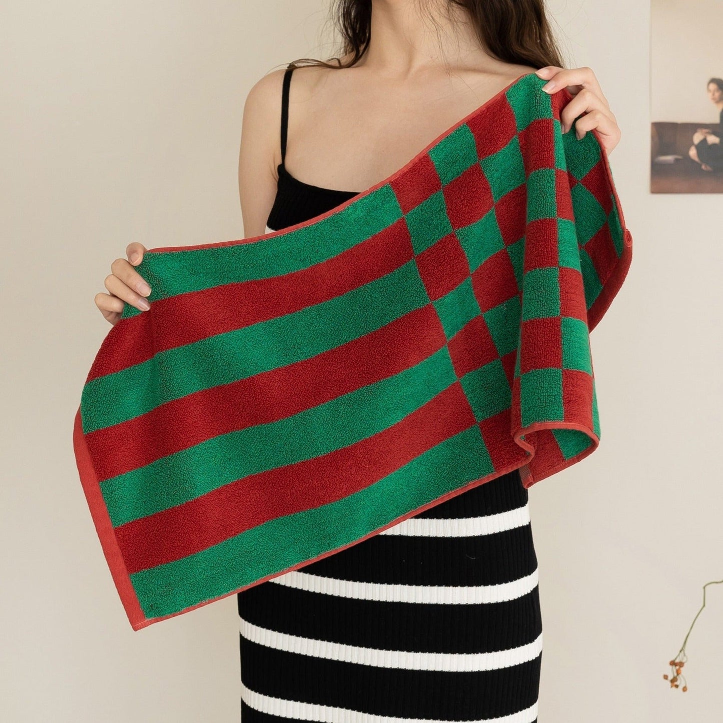 Colorful Absorbent Bathroom Towel