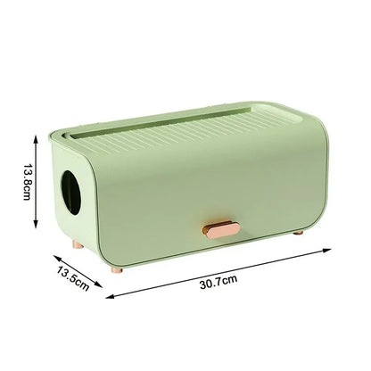 Protective Cable Storage Box with Lid for Home Office