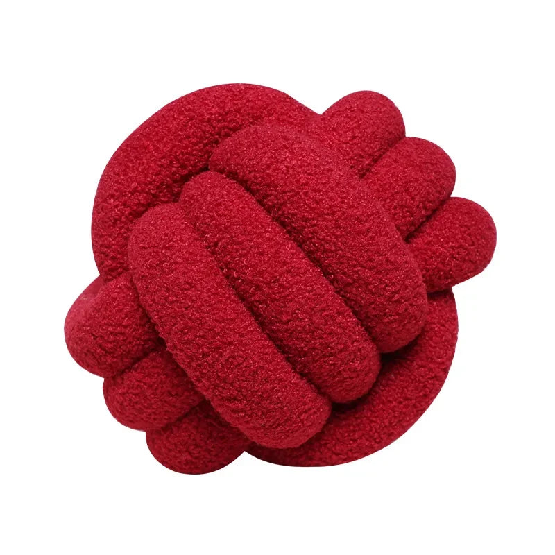 Textured Rope Knot Decor Pillow