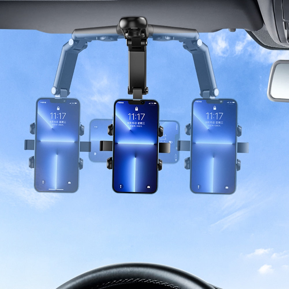 Universal Car Phone Mount Adjustable Visor Clip