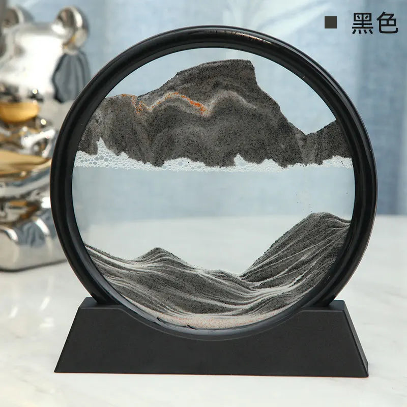 Soothing 3D Sand Art Glass Orb Decoration