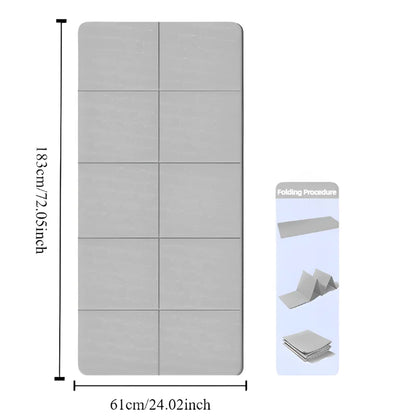 Ultra Thin Foldable Yoga Mat Non Slip Eco Friendly - Befez