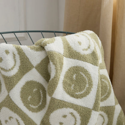 Colorful Plaid Throw Blanket