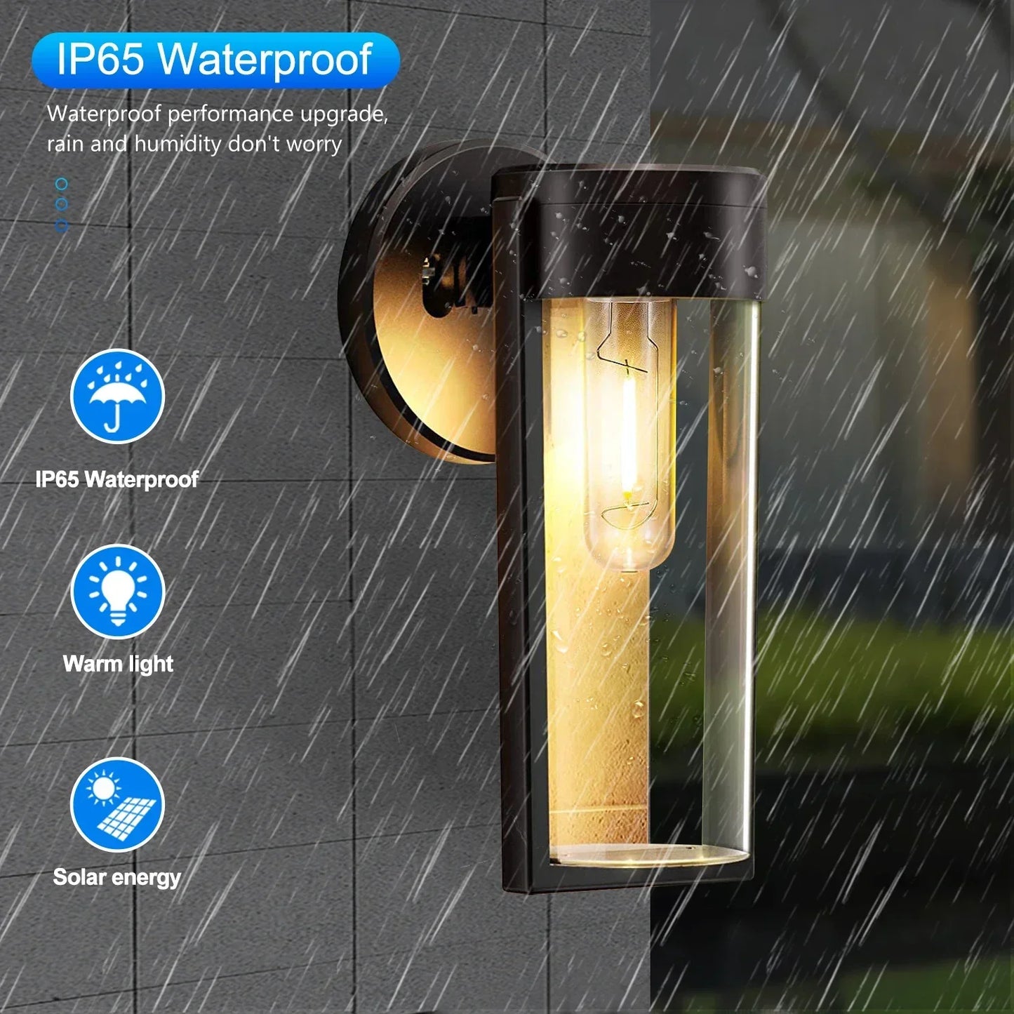Bright Solar Powered Outdoor Garden Lights