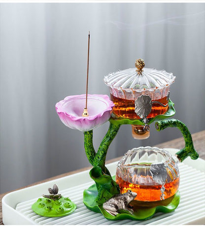 Aromatic Floral Herbal Teapot