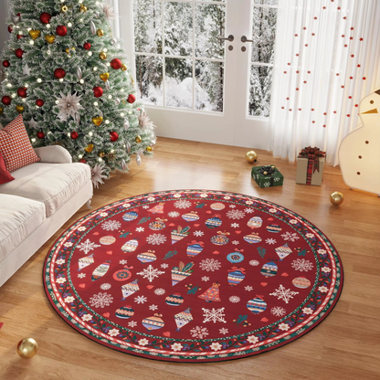 Soft Beige Floral Area Rug with Non Slip Backing