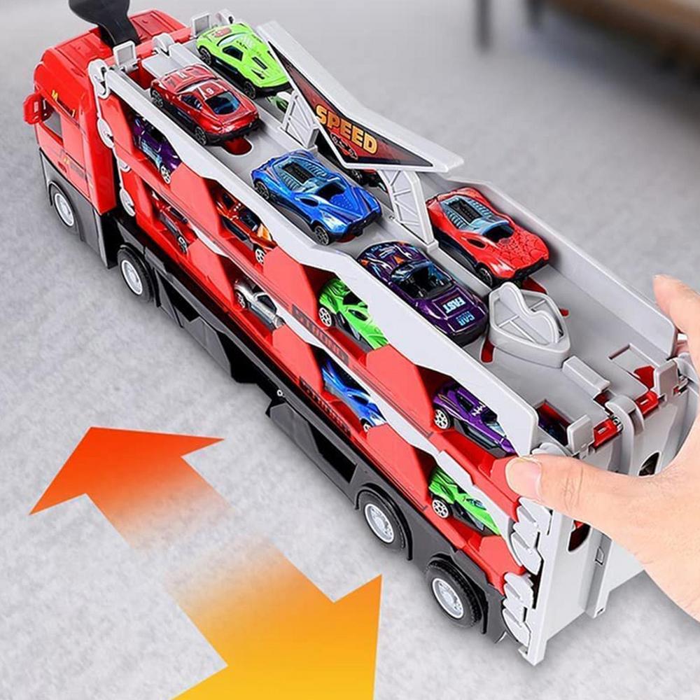 Ultimate Toy Racing Trailer Set with Cars and Track