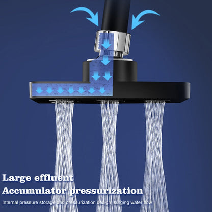 Compact Low Flow Rain Shower Head