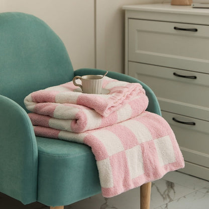 Vibrant Plaid Throw Blanket