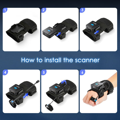 Wireless Scan Bluetooth Barcode Scanner Glove