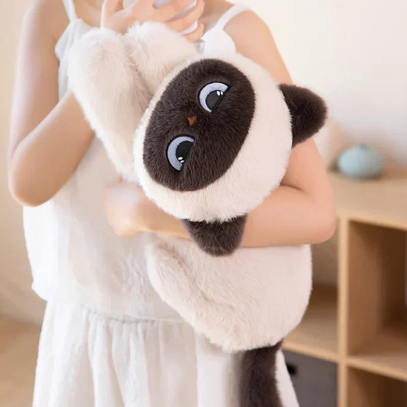 Adorable Siamese Kitten Soft Plush Toy