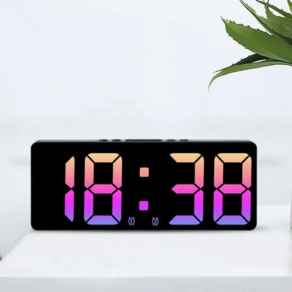 Compact LED Alarm Clock with Night Light