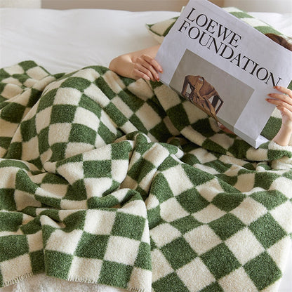 Warm Plaid Blanket Throw