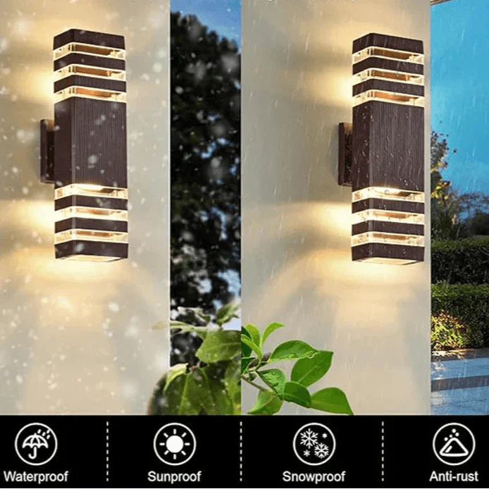 Outdoor LED Wall Lamp with Up Down Light Effect