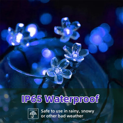 Outdoor Solar Fairy Lights Warm White 8 Modes