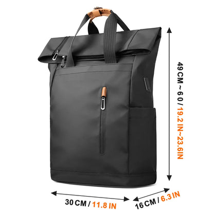 Practical Men's Travel Backpack with USB and Water Resistance