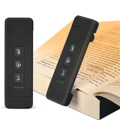 Compact LED Book Light with USB Rechargeable Clip