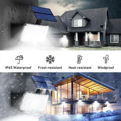 Outdoor Motion Sensor Solar Powered Security Lamp