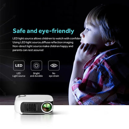 Compact Wireless Small LED Projector