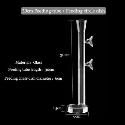 Clear Fish Tank Feeding Tube Aquarium Accessory